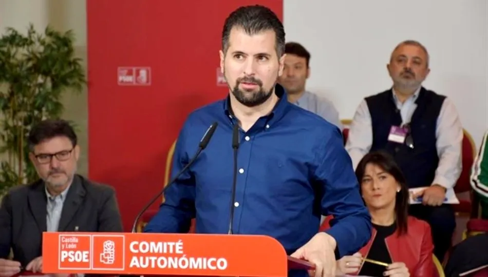 El candidato del PSOE a la Presidencia de la Junta de Castilla y León, Luis Tudanca. Foto de Europa Press