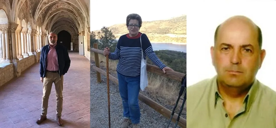 De izq. a dcha., Gabriel Cruz, Victoria Neila Sánchez y Juan Antonio Gómez, tres de los grandes donantes de sangre de Salamanca.