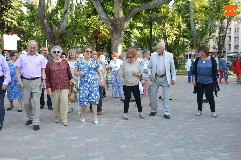 Foto 2 - Los mayores disfrutan de un animado baile en el Parque de la Alamedilla