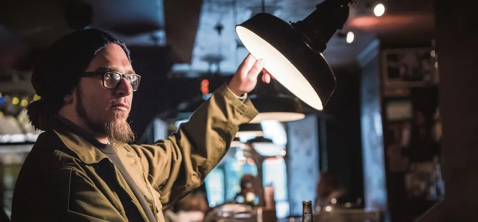 Cote Campusano, durante la entrevista. Fotos: Carmen Borrego