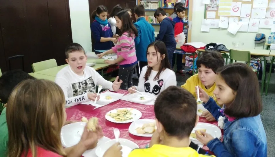 Estudiantes del CEIP Villar y Macías