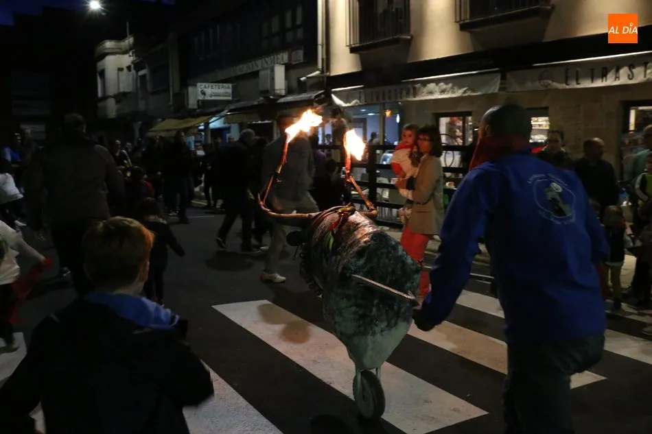 Foto 3 - La Asociaci&oacute;n Taurina Villa de Vitigudino llena las calles de algarab&iacute;a con el I Toro de Caj&oacute;n...