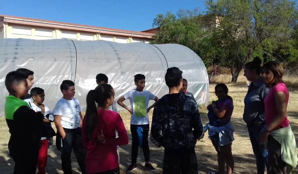 Foto 4 - Los ni&ntilde;os de El Puente cierran las visitas escolares al huerto de C&aacute;ritas  