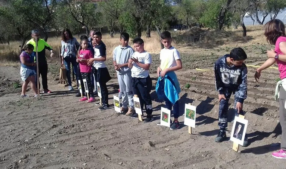 Foto 2 - Los ni&ntilde;os de El Puente cierran las visitas escolares al huerto de C&aacute;ritas  