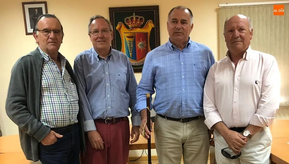 De iz. a der., José Luis Benito, Antonio Ullán, Julián Martín e Ismael Silva, nuevo equipo de Gobierno en el Ayuntamiento de Villarino