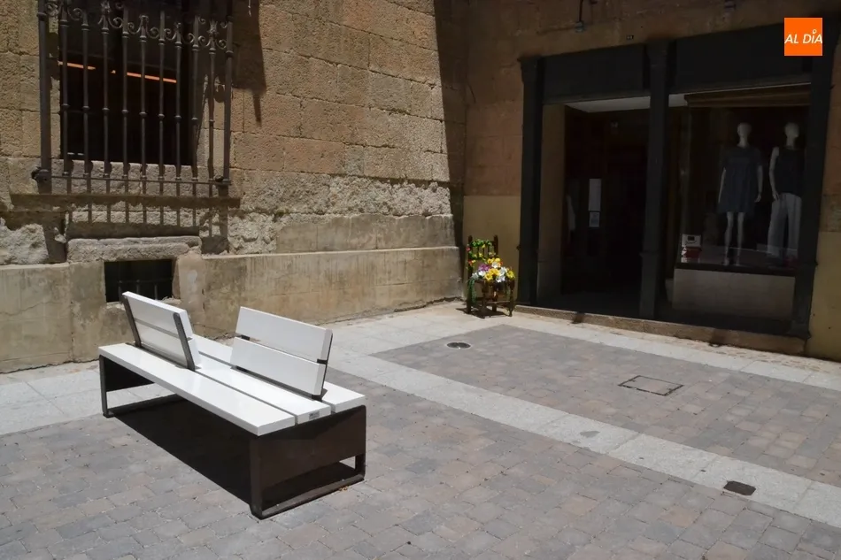 Foto 4 - El centro de la calle Madrid vuelve a contar con bancos tras una larga reivindicaci&oacute;n  
