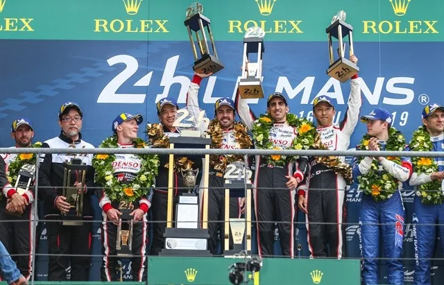 Alonso, en el podio / Europa Press