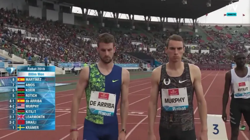 Álvaro de Arriba queda 5º en la cita de Rabat de la Diamond League  