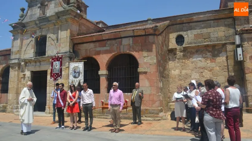 Celebración de la misa y procesión el pasado año