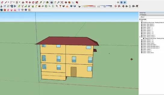 Recreación de la Casa de la Cultura con uno de los programas empleados