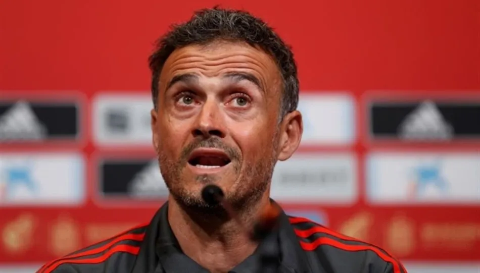 Luis Enrique, en una rueda de prensa como seleccionador de España. Foto de Europa Press