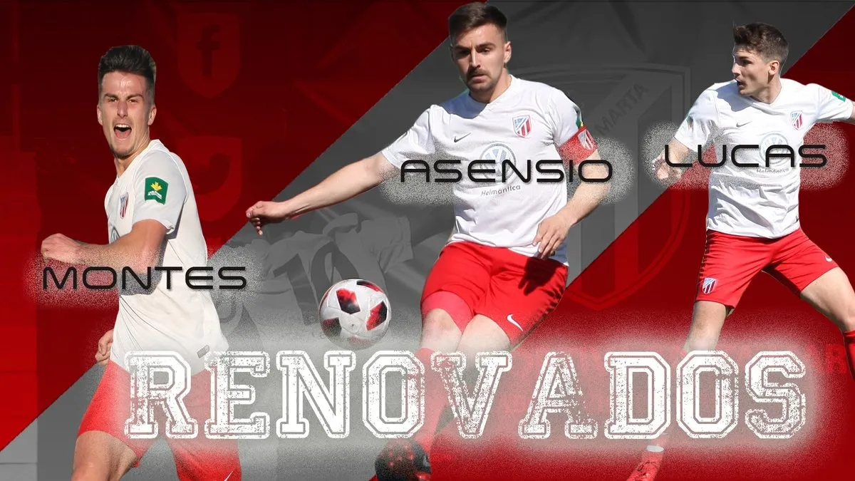 Asensio, Montes y Lucas / @UDSantaMarta