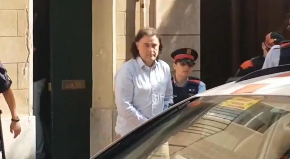 Momento de la detención del presunto autor de este asesinato. Imagen de Europa Press