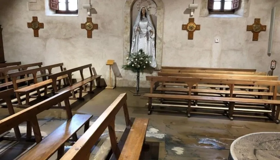 Interior de la iglesia de la Santísima Trinidad del Arrabal