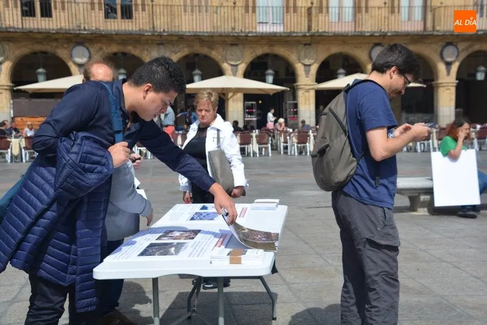 Foto 2 - Una acampada en la Plaza Mayor muestra el apoyo a los refugiados