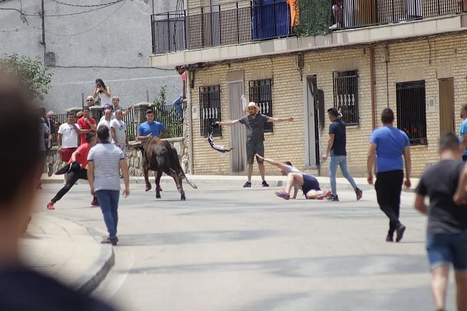 Foto 5 - Buen ambiente callejero en la cita matinal con las vaquillas en El Payo  
