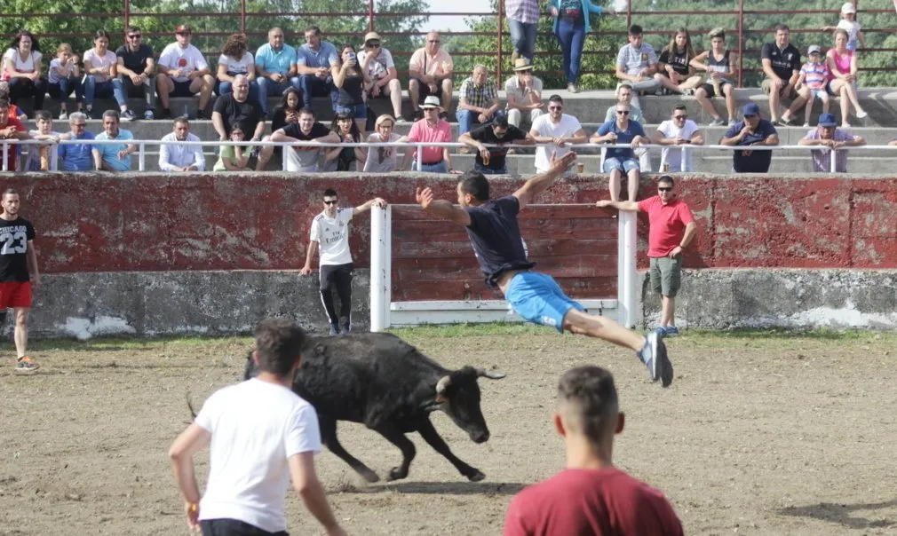 Uno de los saltos de la tarde | Fotos Pablo Holgado