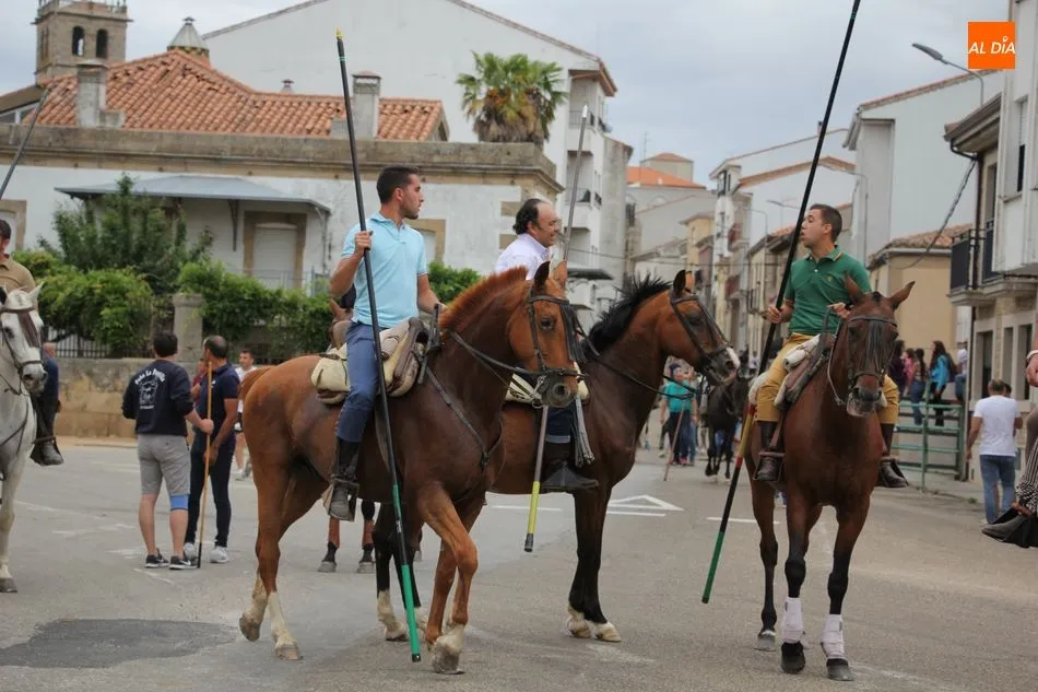 Foto 11 - Bonito encierro a caballo en el d&iacute;a m&aacute;s taurino del Corpus de Vitigudino  