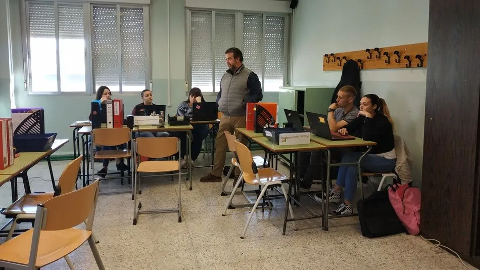 Visita del empresario salmantino David Díaz para cerrar la actividad