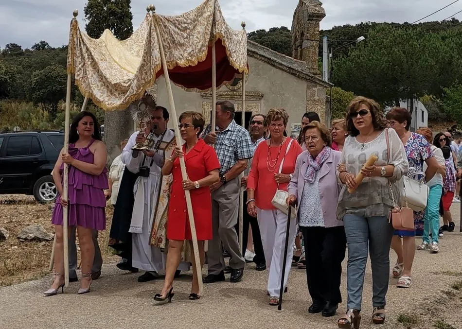 Foto 4 - El Sant&iacute;simo recorre las calles de Pedrotoro  