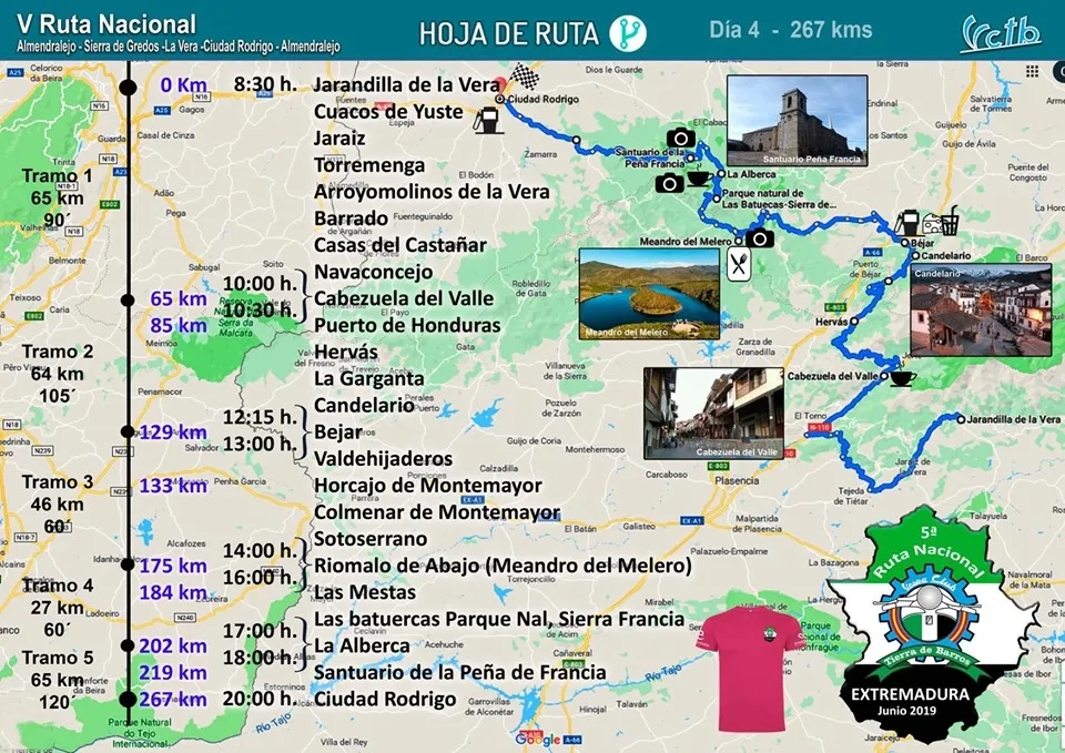 Foto 3 - El fin de semana recalar&aacute; en Mir&oacute;briga la V Ruta Nacional del Vespa Club Tierra de Barros  