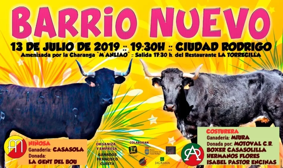 La Charanga Manliao animará la suelta de vacas por las calles del Barrio Nuevo  