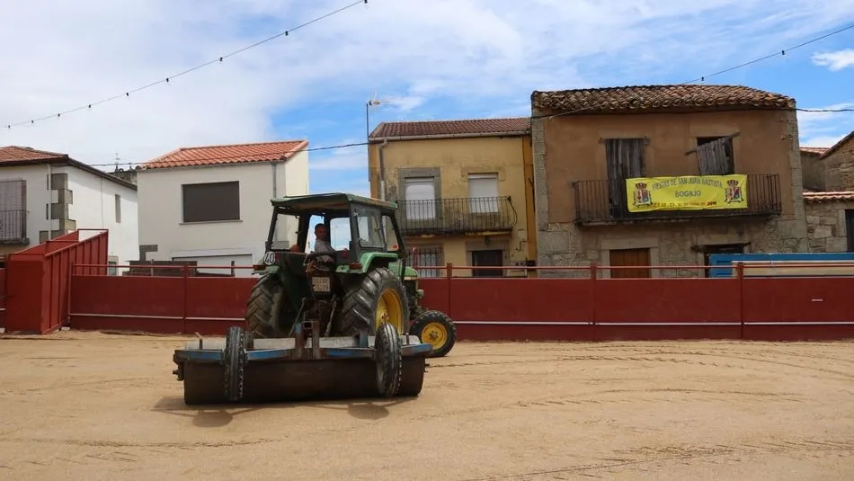 Bogajo ya tiene a punto su plaza para acoger los distintos festejos taurinos de estas fiestas