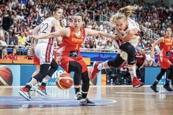 Silvia Domínguez durante el partido / FEB