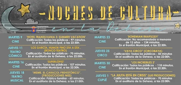 Foto 3 - Las Noches de Cultura proponen teatro, circo y cine para el mes de julio