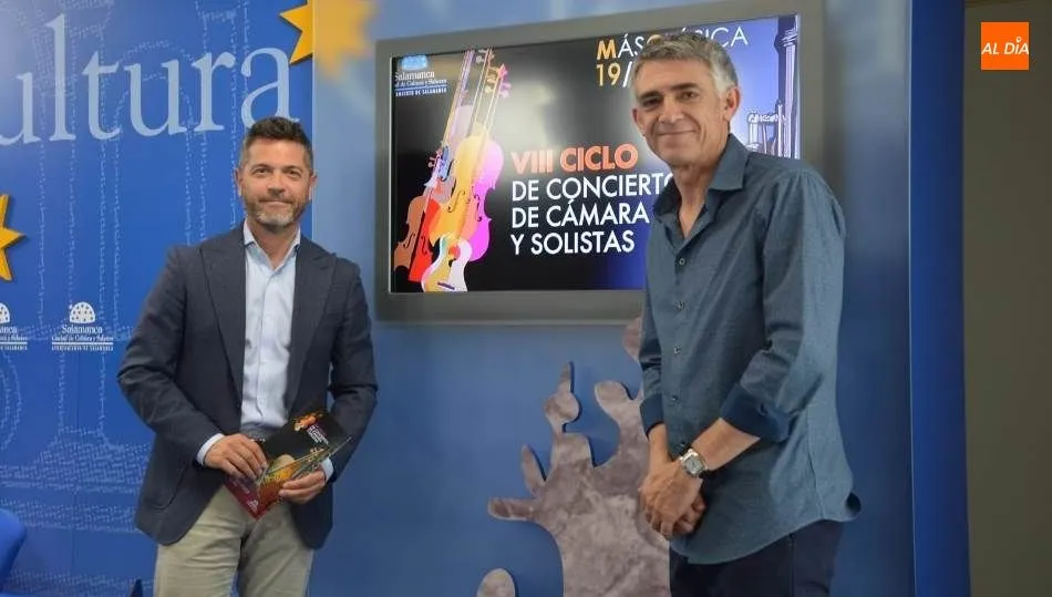 Julio López Revuelta y Juan José Diego durante la presentación / Lydia González