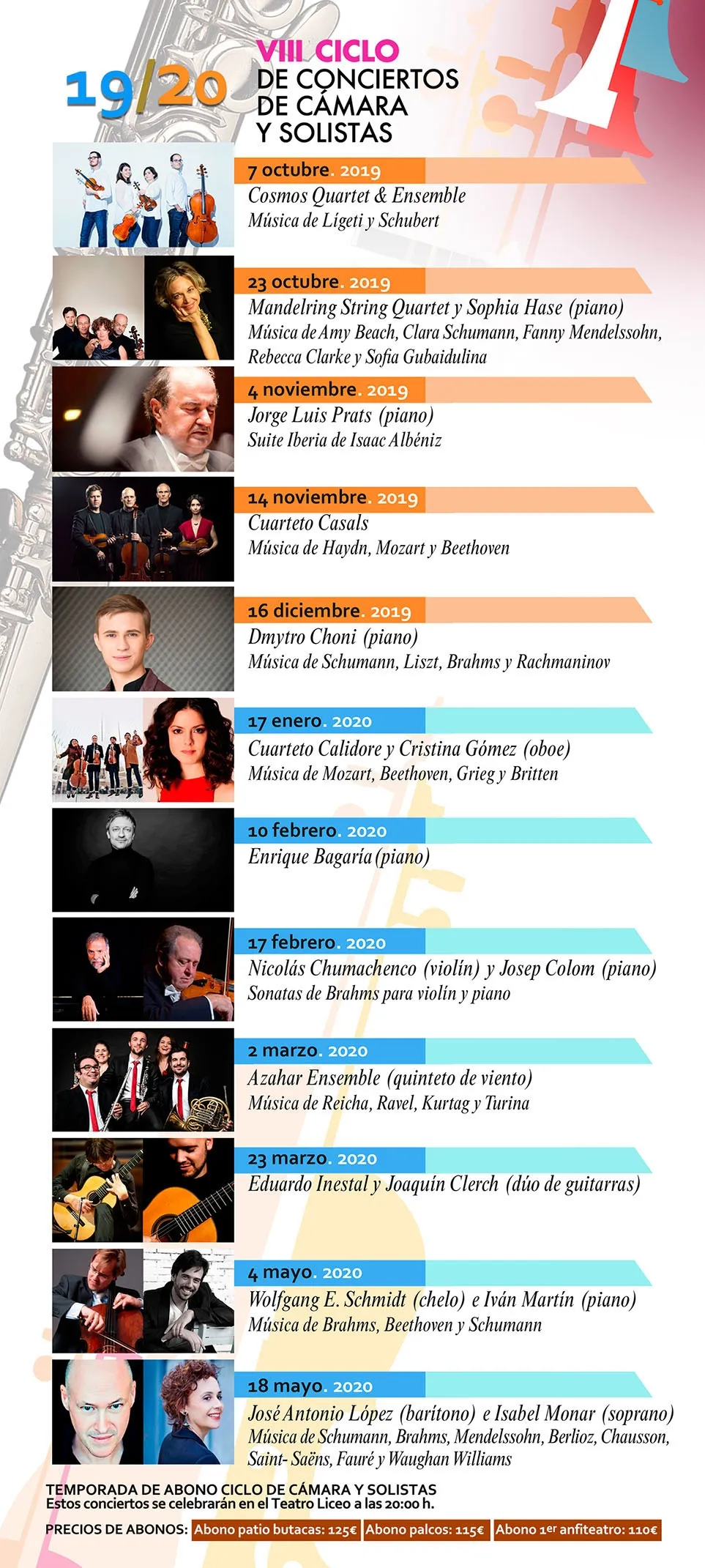 Foto 2 - Una docena de actuaciones en el VIII Ciclo de Conciertos de M&uacute;sica de C&aacute;mara y Solistas  