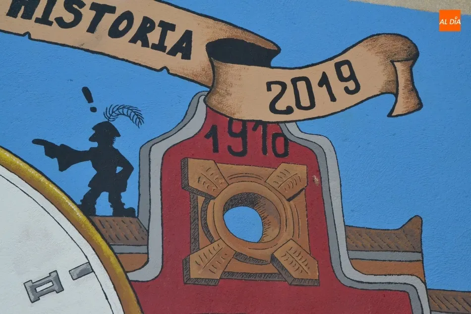 Foto 5 - As&iacute; luce el gran mural hist&oacute;rico creado este curso en el Colegio San Francisco  