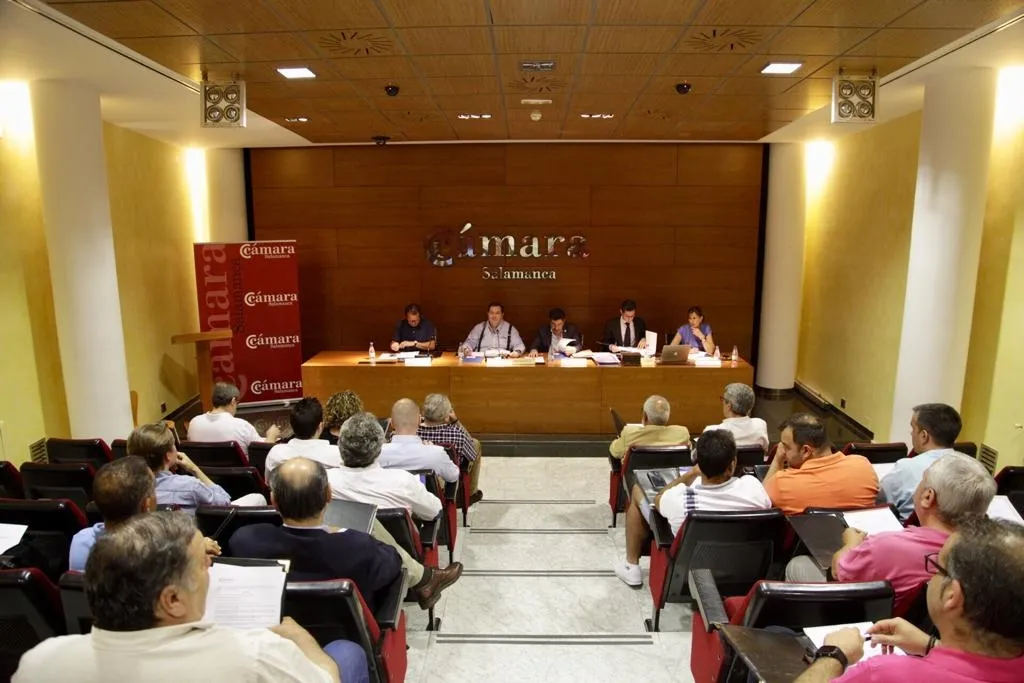 Sesión de pleno ordinario y extraordinario celebrado en la Cámara de Comercio