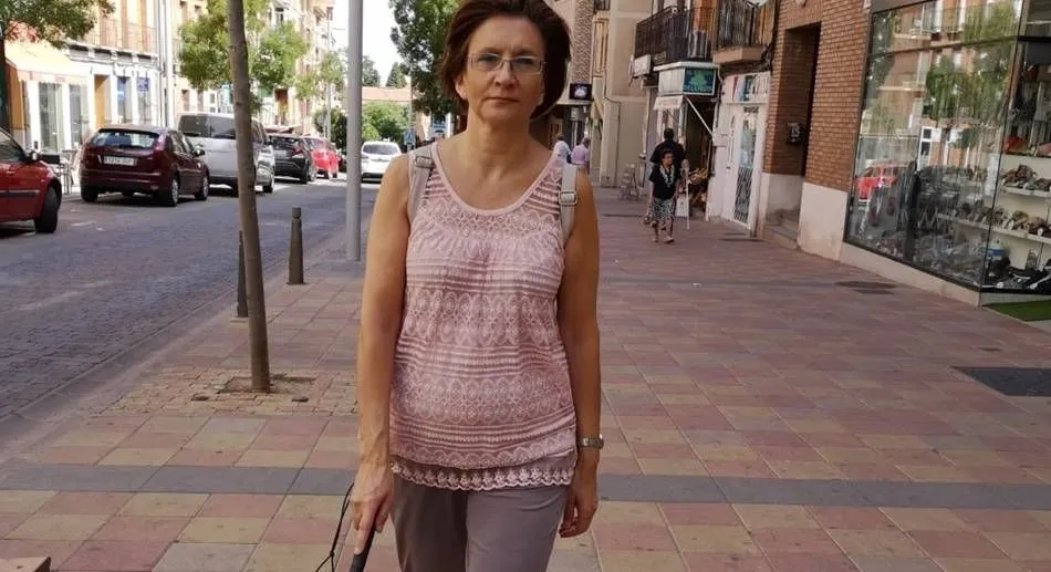 Lily Ruiz, presidenta de Asocide Castilla y León, asociación de personas sordociegas.