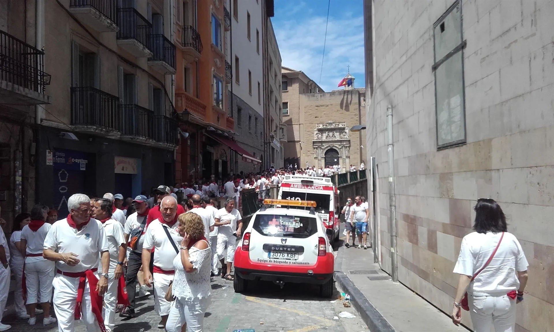 Servicios sanitarios en las fiestas de San Fermín / Europa Press