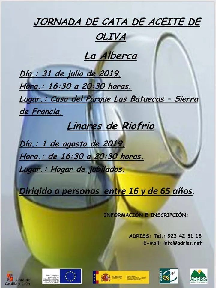 Foto 2 - Adriss ofrece nuevas catas de vino y aceite en La Alberca, Linares de Riofr&iacute;o y Candelario
