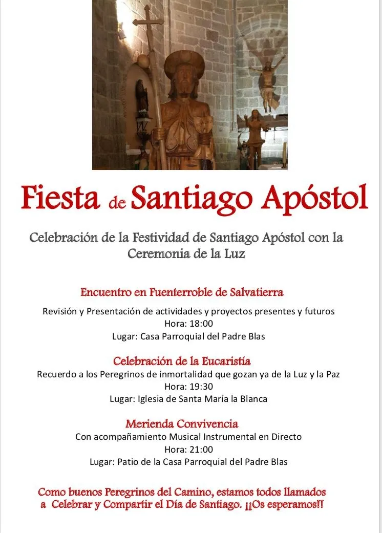 Foto 2 - Fuenterroble festeja a Santiago Apostol el pr&oacute;ximo jueves