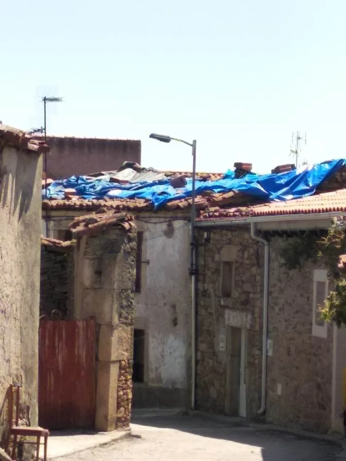 Foto 5 - La subdelegada del Gobierno comprueba en Pere&ntilde;a de la Ribera los da&ntilde;os de la granizada del 13 de...