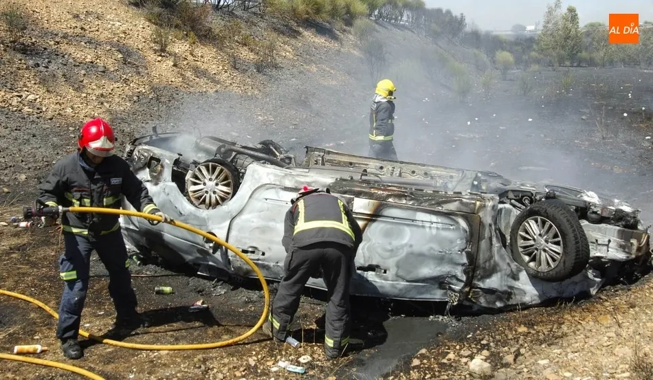 Así quedó el vehículo accidentado | Fotos Adrián Martín