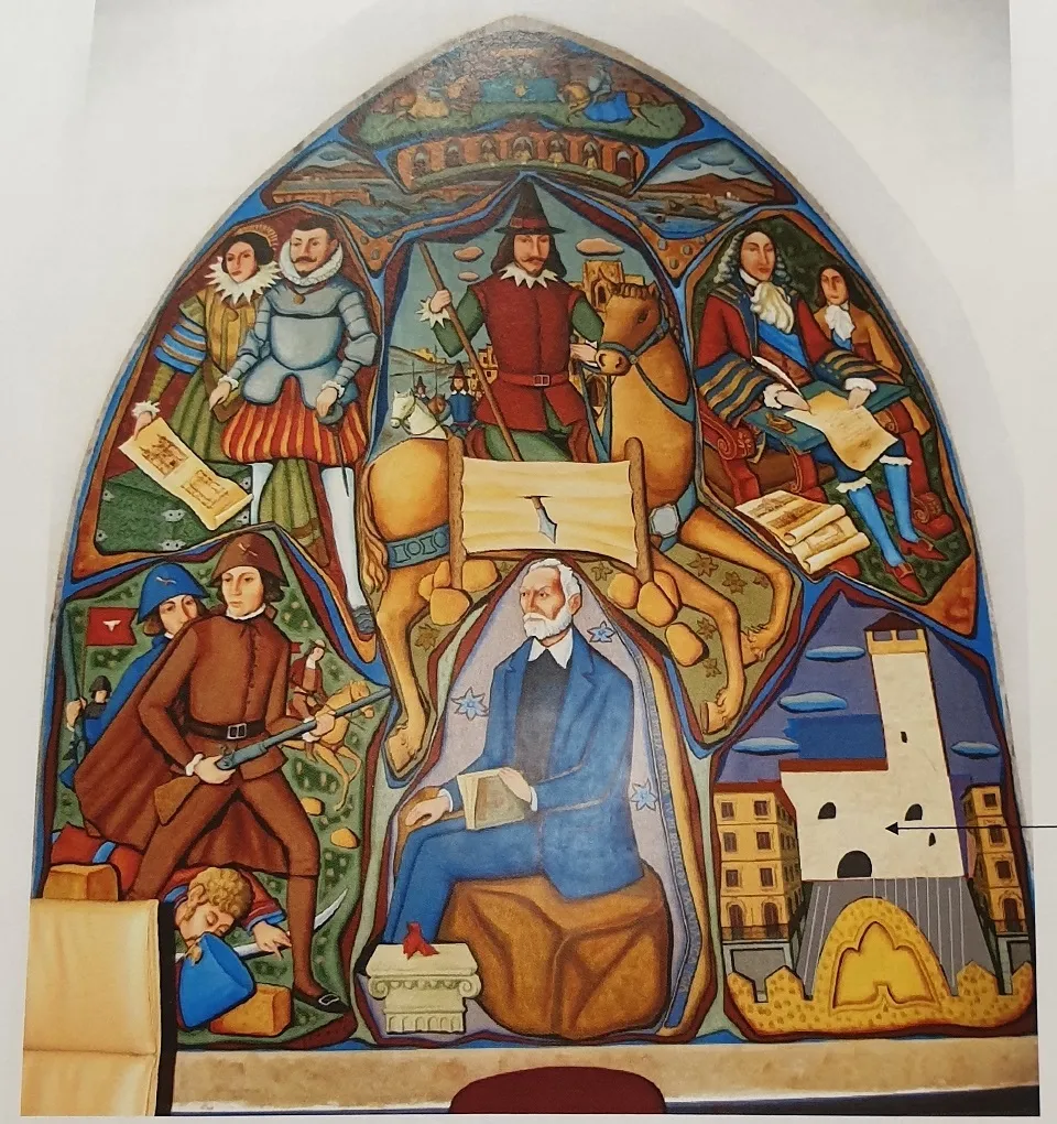 Mural del Salón de Plenos del Ayuntamiento de Salamanca