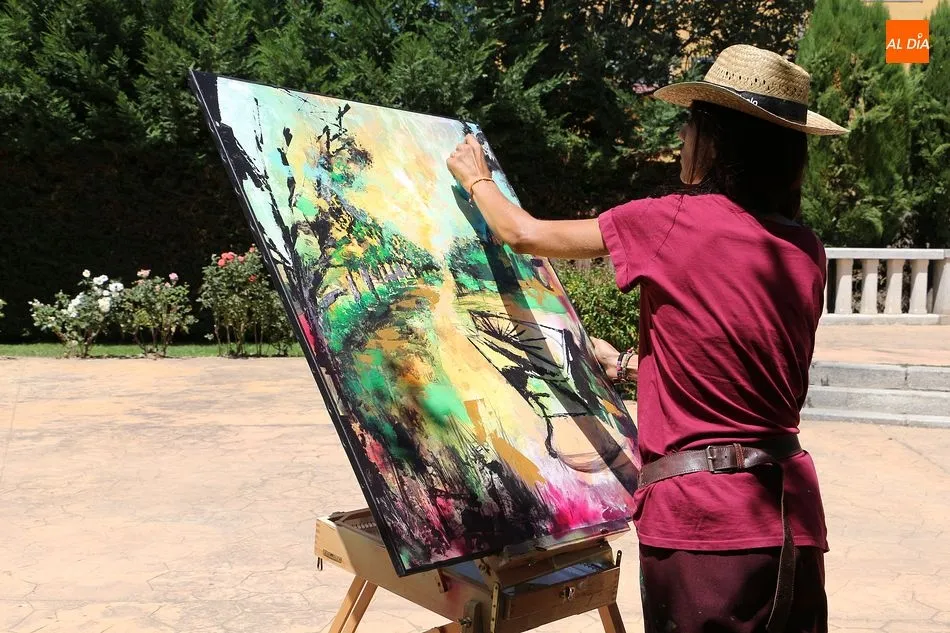 Foto 6 - La mirada de los artistas del lienzo llega un a&ntilde;o m&aacute;s a Guijuelo