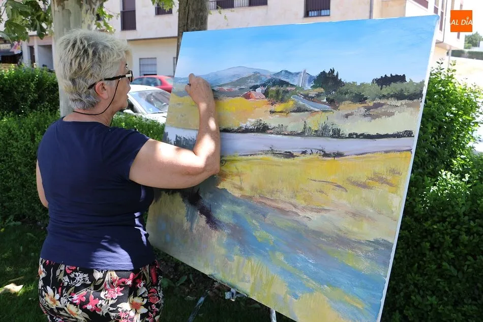 Foto 3 - La mirada de los artistas del lienzo llega un a&ntilde;o m&aacute;s a Guijuelo