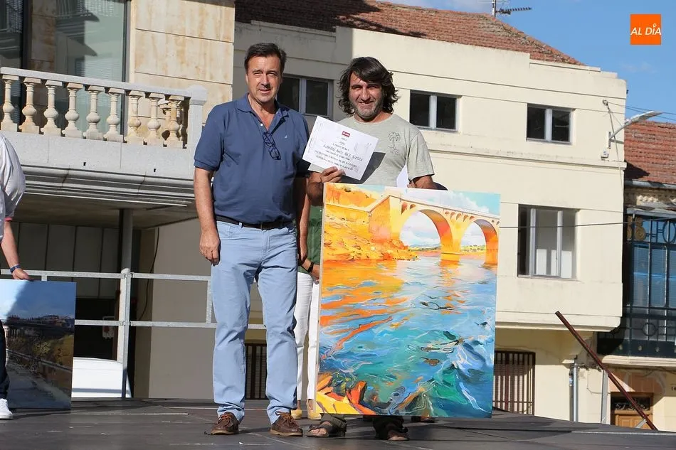 Foto 11 - &Oacute;scar Herr&aacute;n gana el Certamen de Pintura R&aacute;pida de Guijuelo