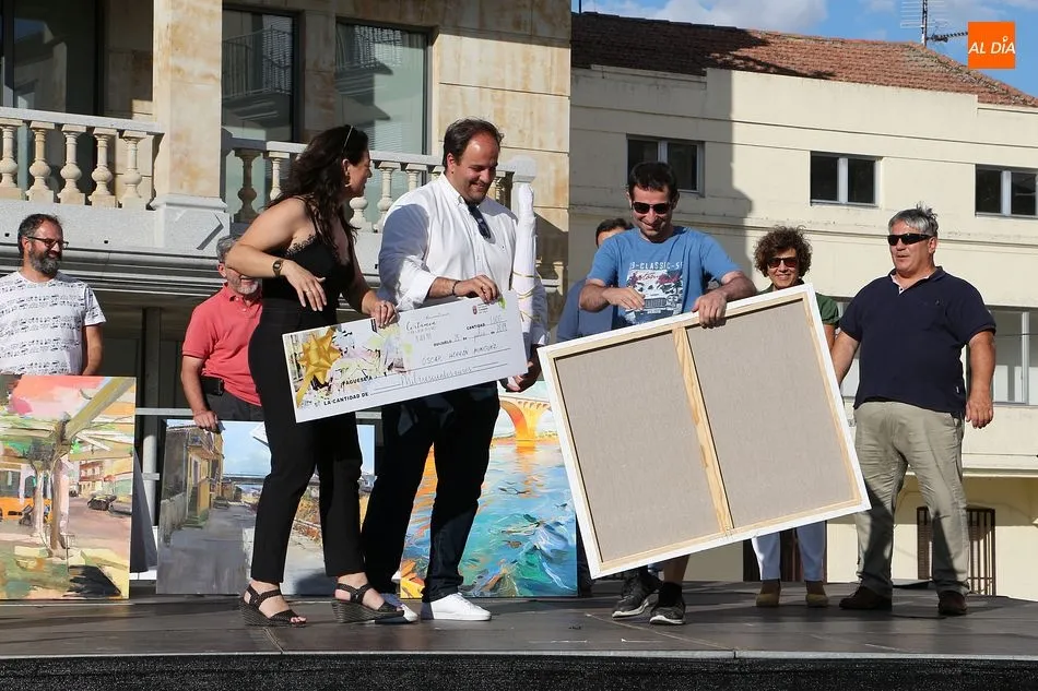 Foto 10 - &Oacute;scar Herr&aacute;n gana el Certamen de Pintura R&aacute;pida de Guijuelo