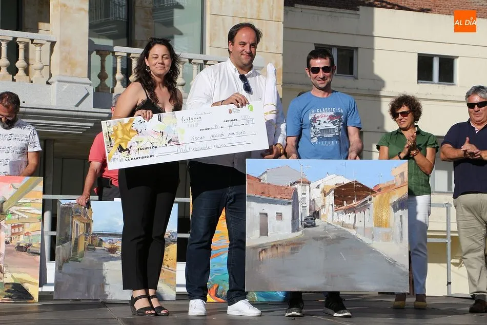 Foto 8 - &Oacute;scar Herr&aacute;n gana el Certamen de Pintura R&aacute;pida de Guijuelo