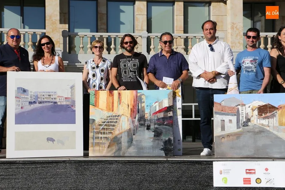 Foto 6 - &Oacute;scar Herr&aacute;n gana el Certamen de Pintura R&aacute;pida de Guijuelo