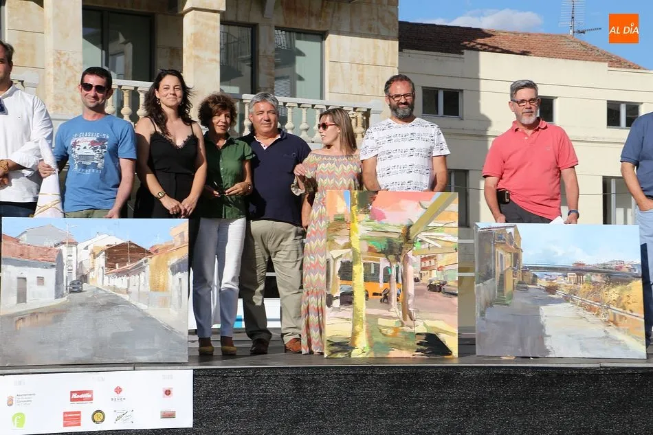 Foto 5 - &Oacute;scar Herr&aacute;n gana el Certamen de Pintura R&aacute;pida de Guijuelo