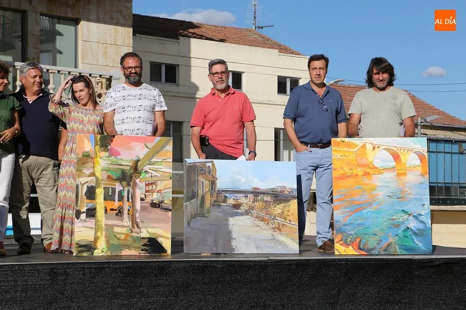 Foto 3 - &Oacute;scar Herr&aacute;n gana el Certamen de Pintura R&aacute;pida de Guijuelo