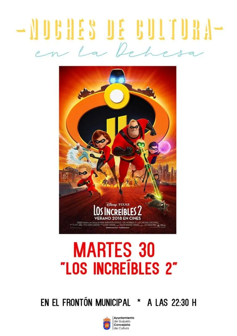 Foto 2 - Los Increibles 2 cierra esta noche el ciclo de cine de verano de Guijuelo