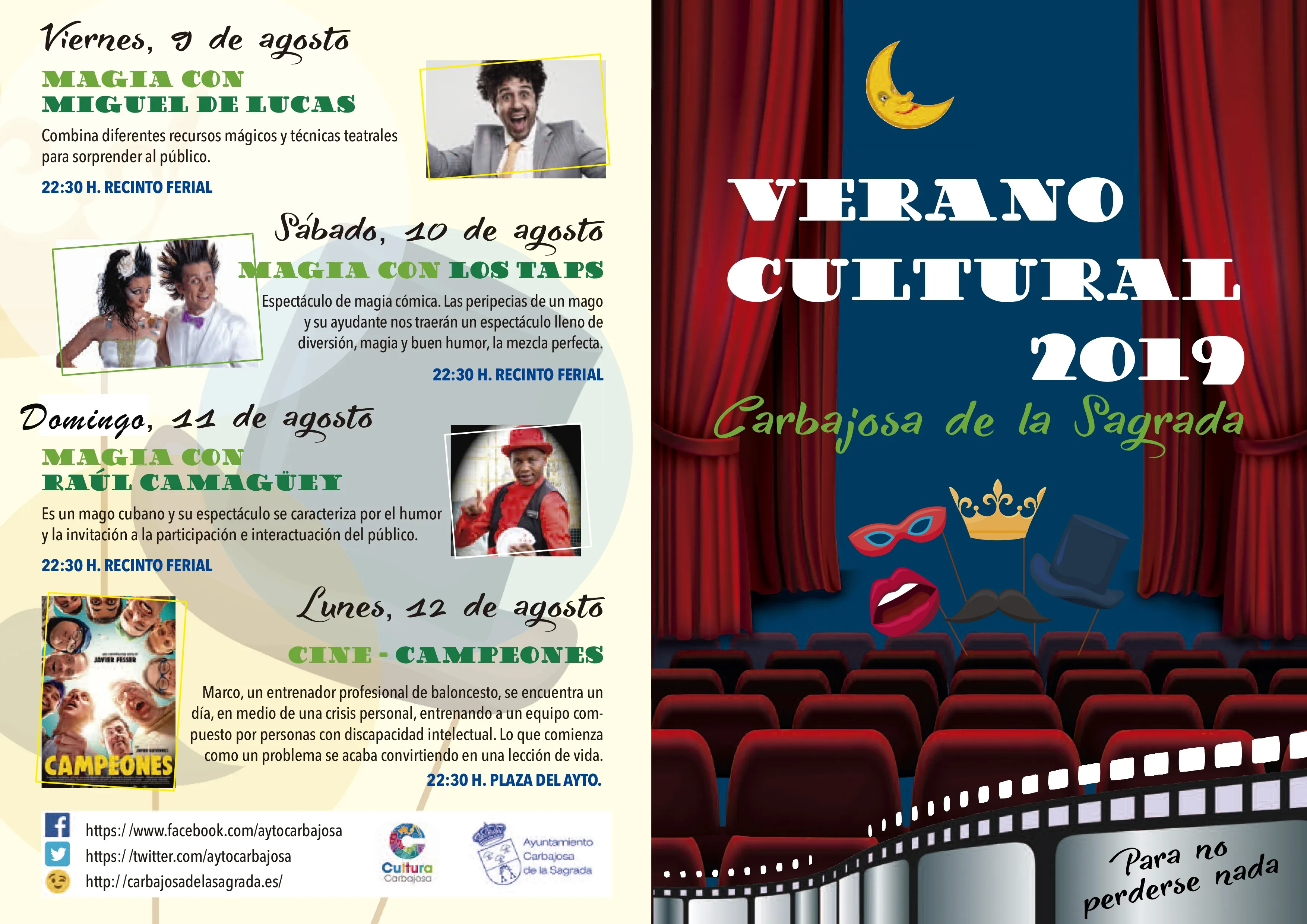 Foto 2 - Teatro, humor, espect&aacute;culos circenses, cine, m&uacute;sica y mucha magia en el Verano Cultural que se...